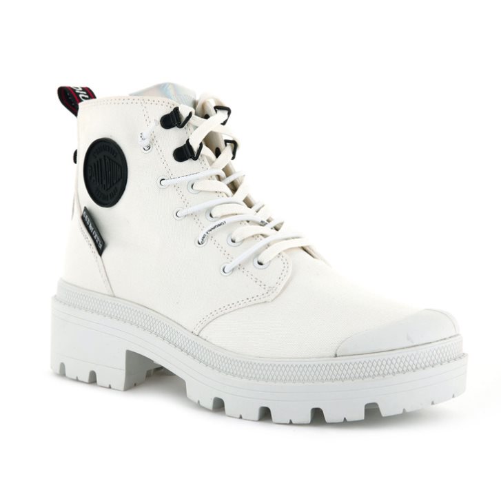 Bottes Palladium Pallabase Metro Femme Blanche | FR ANY915Q